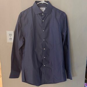 Charles Tyrwhitt Slim Fit Non Iron Navy Dress Shirt BNWT 15.5 33